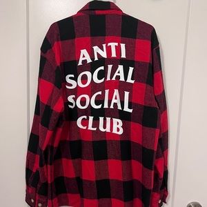 Anti Social Social Club No Expectations Flannel size M